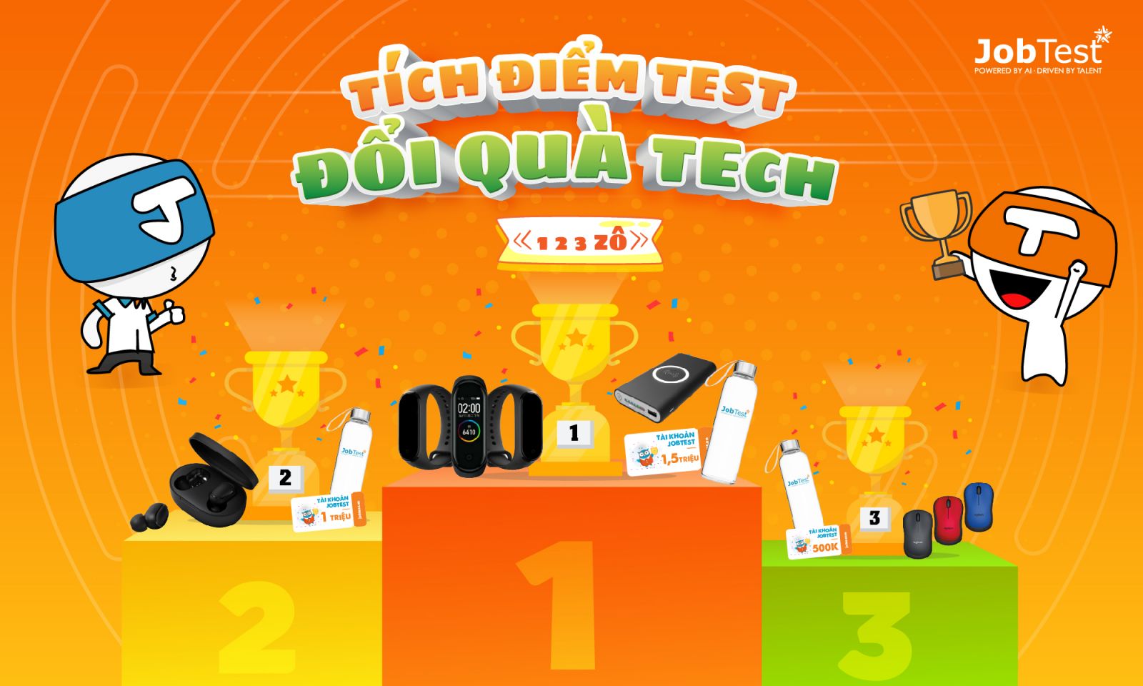 cuộc thi tích điểm test đổi điểm tech