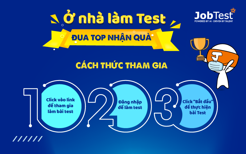 Cuộc thi ở nhà làm test đua top nhận quà